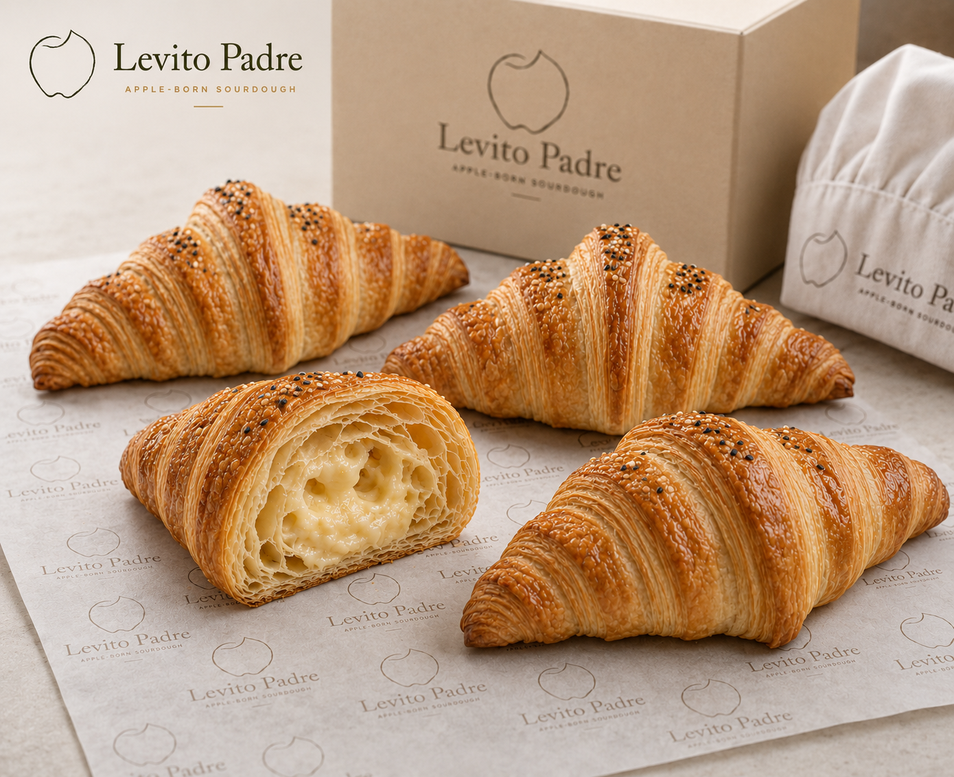 Cheese Croissant	Buttery croissant filled with cheese.