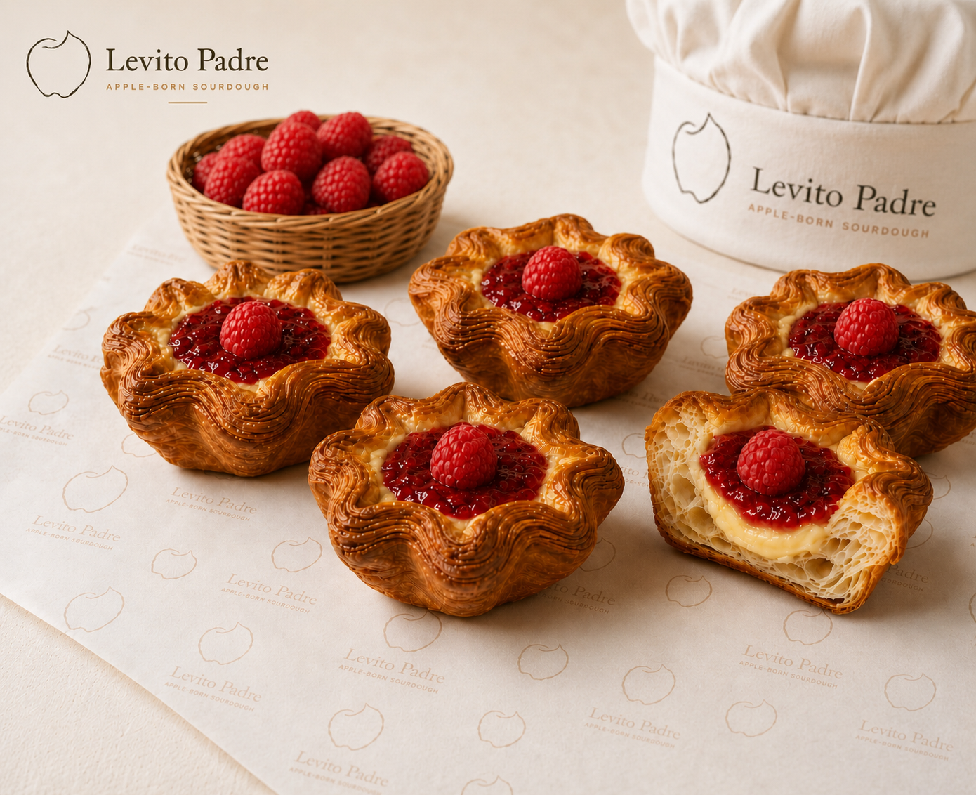 Raspberry Croissant Tart